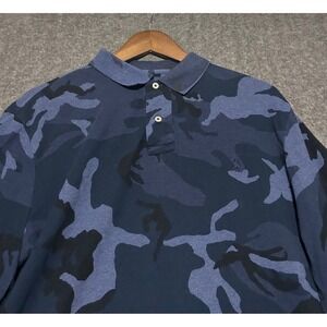 Polo ralph lauren camouflage polo shirt mens blue size XL preppy pony classic